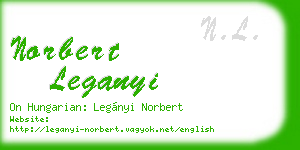 norbert leganyi business card